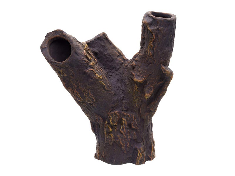 Plecoceramics زخارف السيراميك للأكواريوم - كهف زخرفة حجر البيتا - زخرفة مخبأ لأسماك الأكواريوم لتربية السيكلدات والبيكوس وألعاب البيتا (عائق)  - Image 4